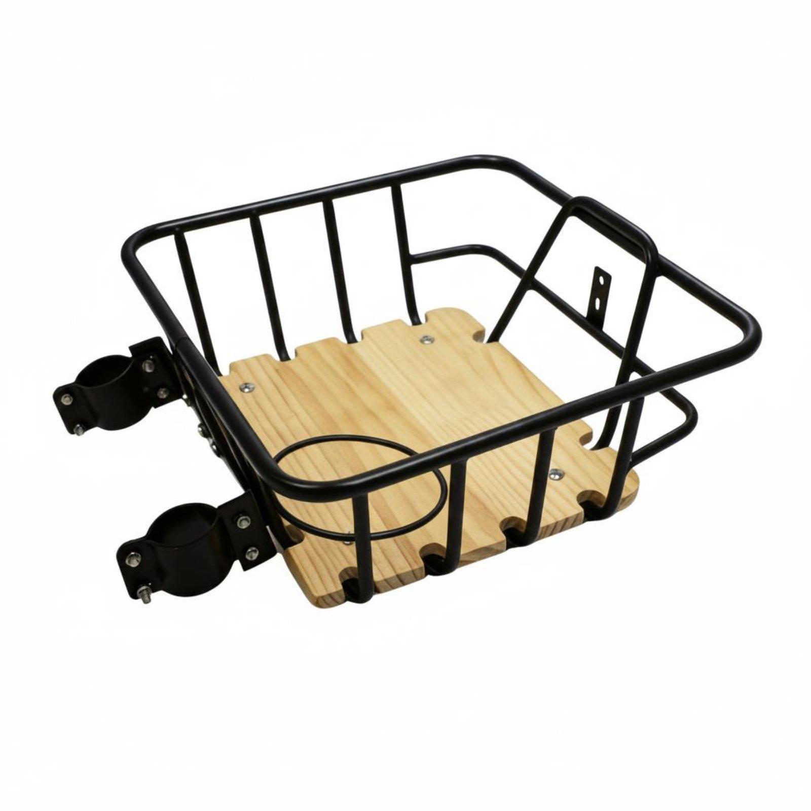 Commuting With Bike - Cesta metálica para bicicleta, soporte para