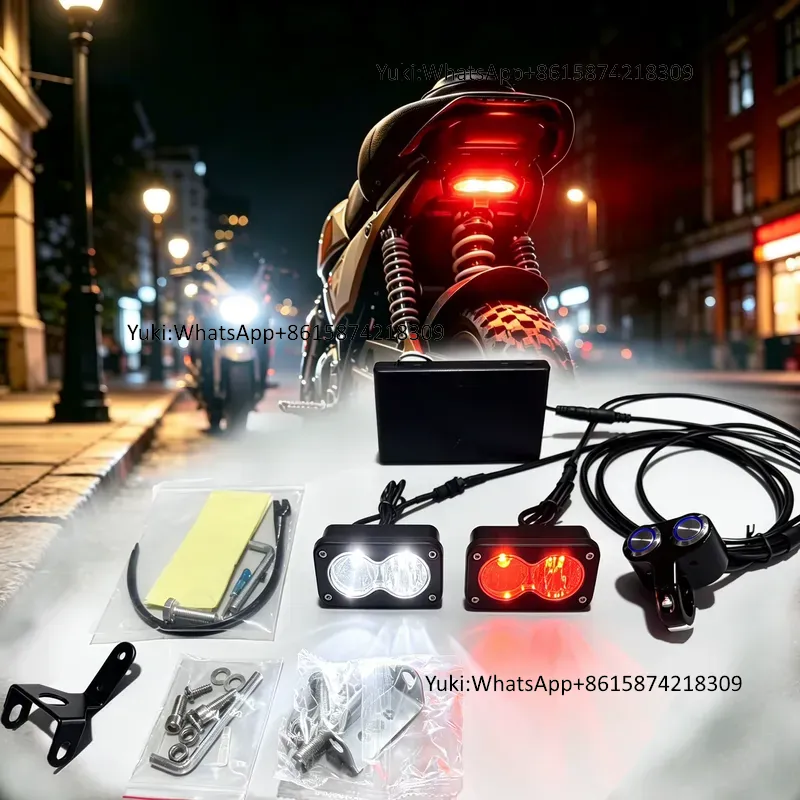 Bike Light Front Rear - Trontech Combo de Faro Delantero y