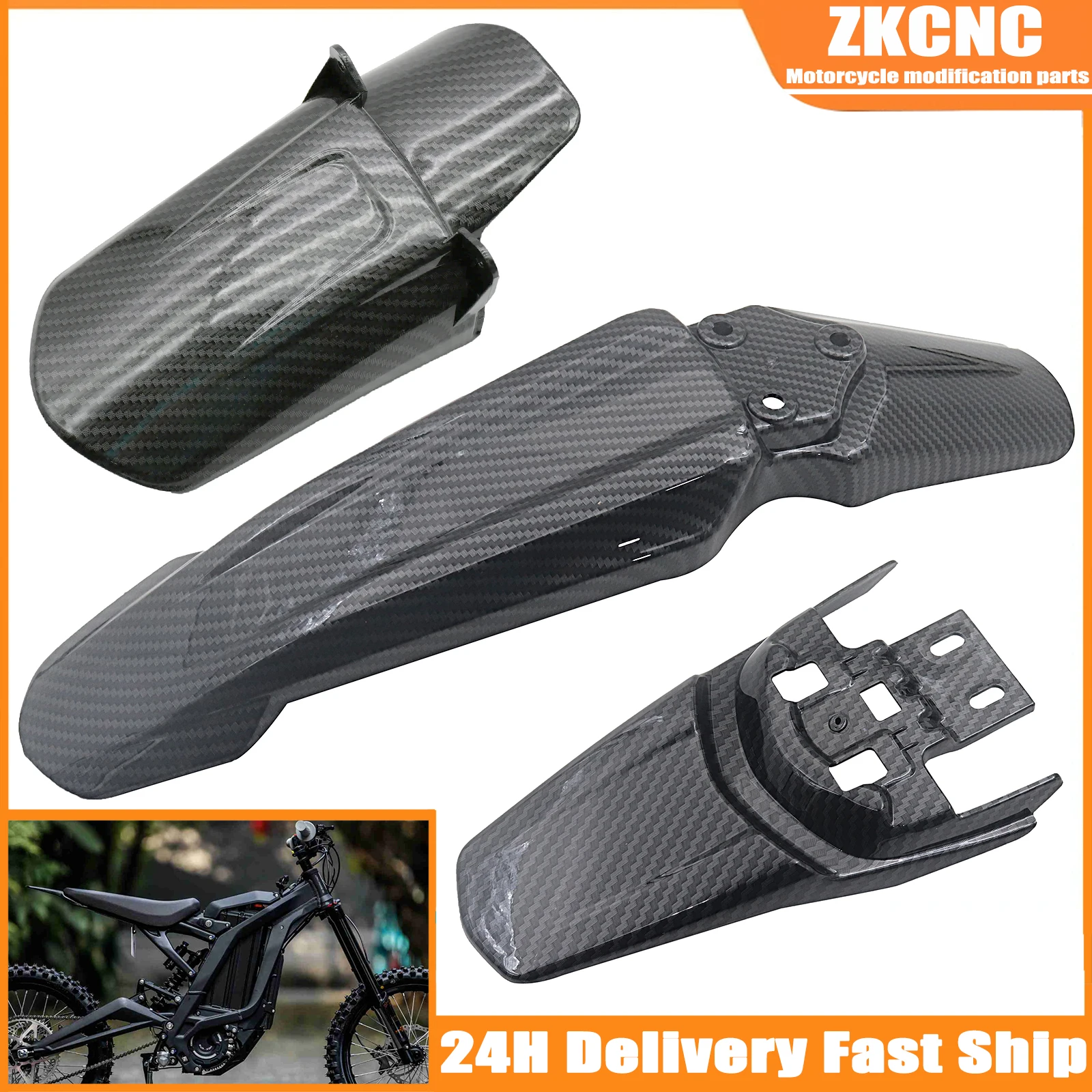 Bike Light Front Rear - Guardabarros de rueda delantera y trasera