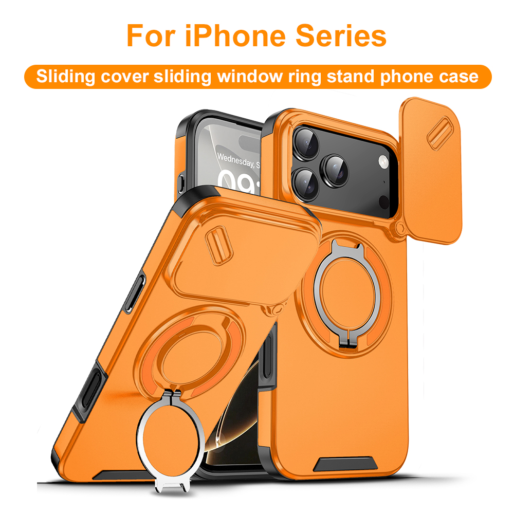 Kickstand Adjustable - Funda con Anillo Magnético y Cubierta