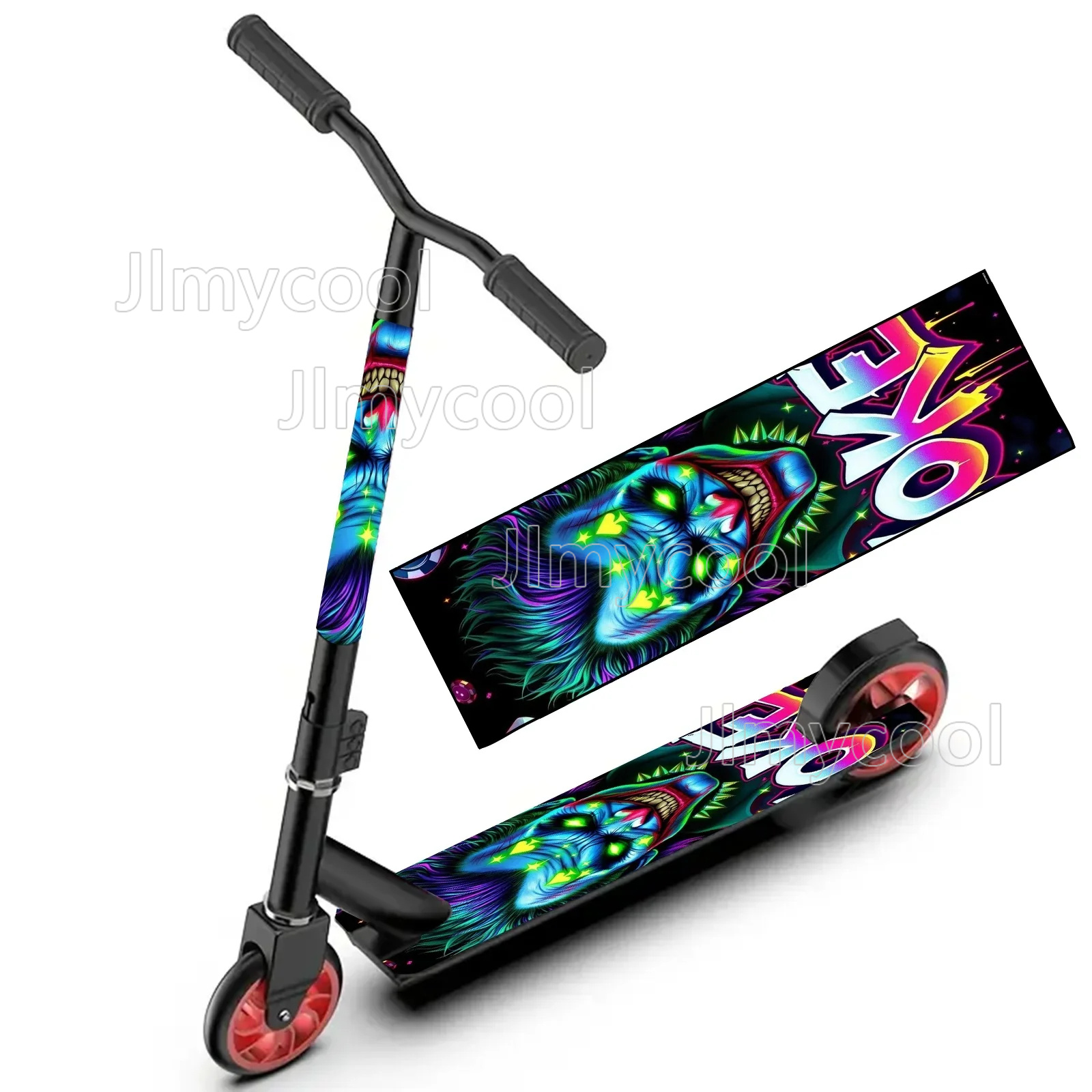 Commuting With Bike - Pegatina de Skateboard Colorida con Diseño