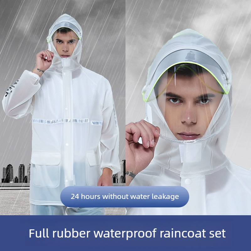Traje Impermeable Reflectante  - Cycling Rain Jacket Commute reseña y precio