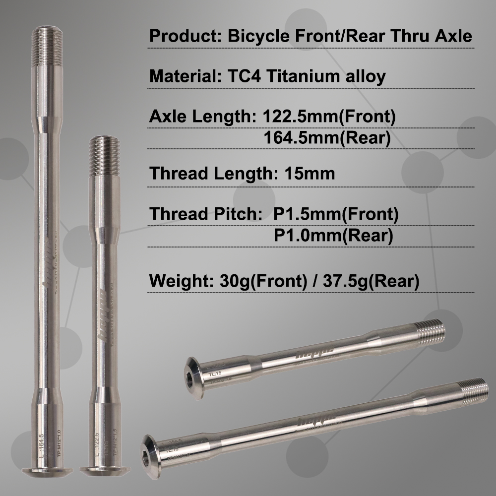HEPPE Eje Pasante Ultraligero  - Bike Light Front Rear reseña y precio