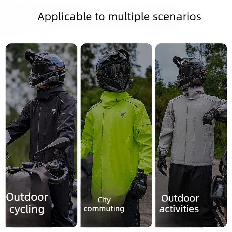 Traje Impermeable para Motocic - Cycling Rain Jacket Commute reseña y precio