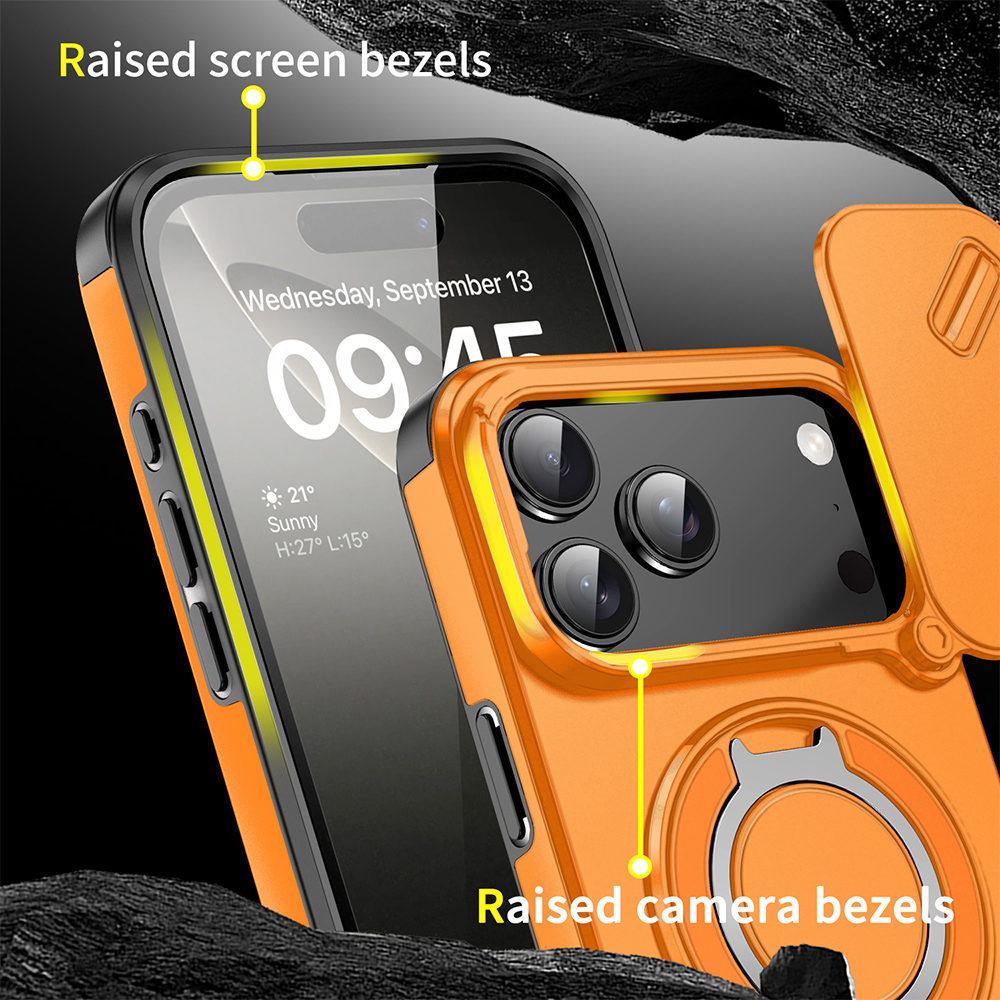 Funda con Anillo Magnético y C - Kickstand Adjustable reseña y precio