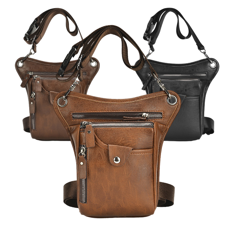 Riñonera de cuero Pu Vintage p - Cycling Commuter Bag reseña y precio